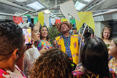 Registro de partiicpantes do lançamento do Forró no VLT 2025, no sábado (31).