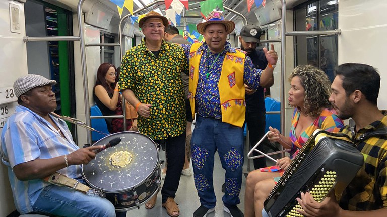 Registro de partiicpantes do lançamento do Forró no VLT 2025, no sábado (31).