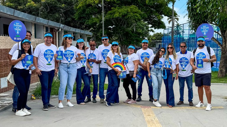 CBTU Maceió começou campanha educativa para conscientizar sobre riscos de acidentes na ferrovia