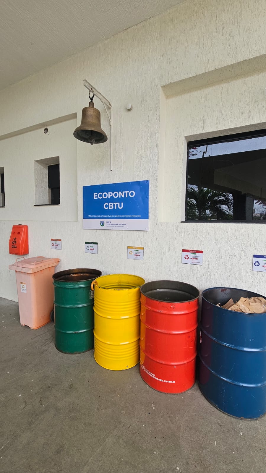 Ecoponto na Estação Natal