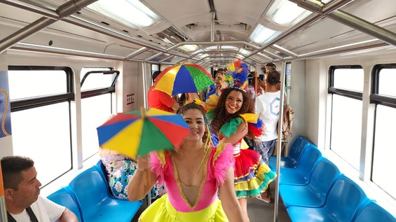 Dançarinas do Frevo participam da ação educativa