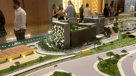 Maquete do projeto Novo Cais