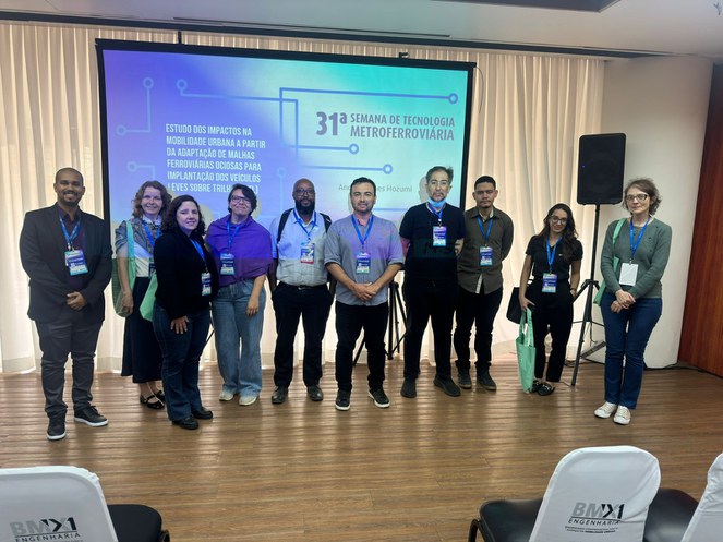 Palestra sobre o seu estudo na  31ª Semana de Tecnologia Metroferroviária da AEAMESP