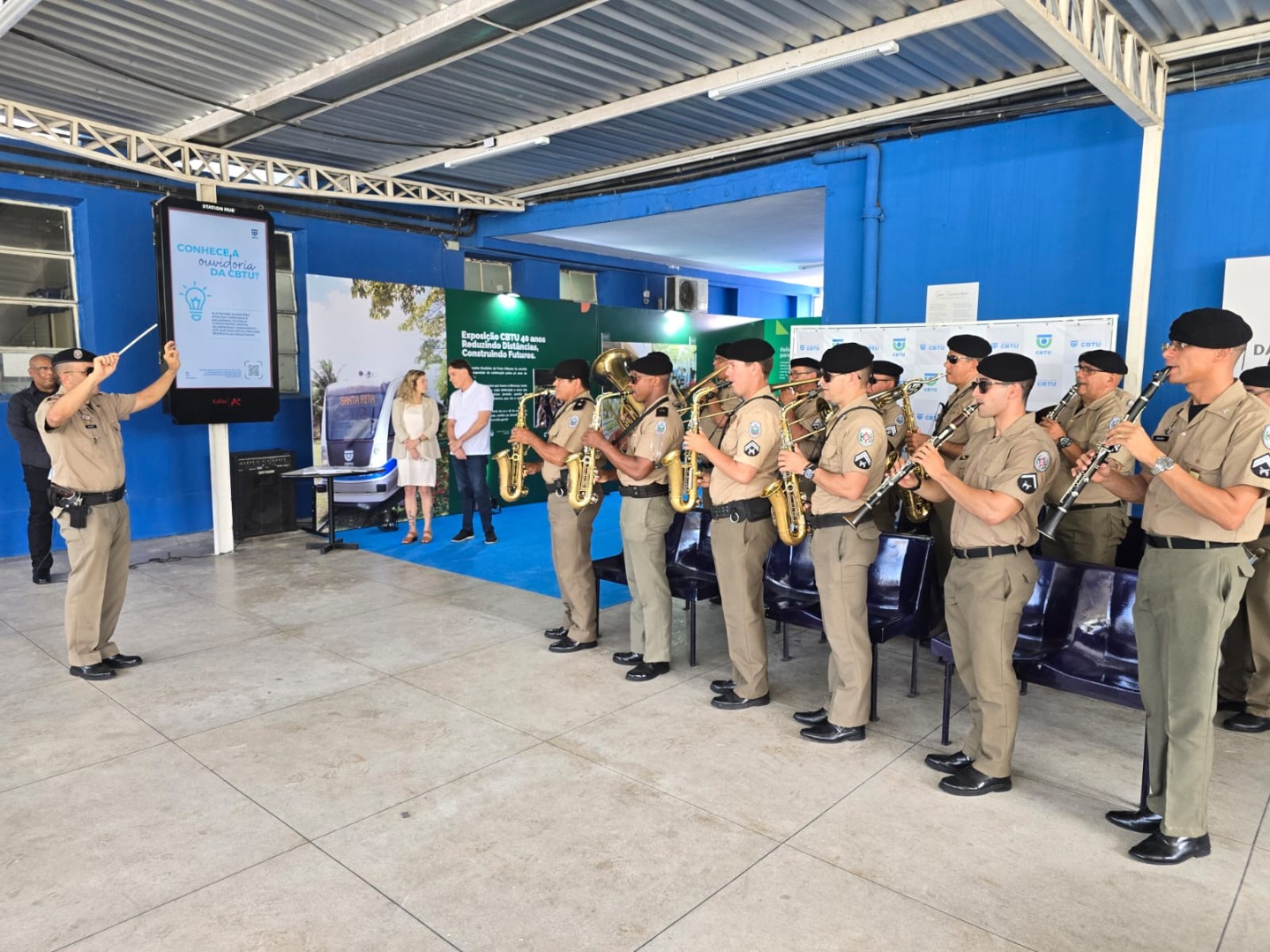 Banda da polícia Militar de Maceió se apresentando