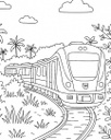Trem da CBTU e a floresta