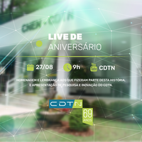 CDTN realiza live em comemoração aos 69 anos