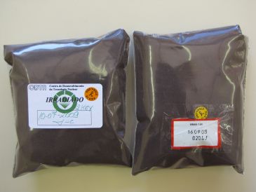 Café tratado por processo de irradiação visando desinfestação