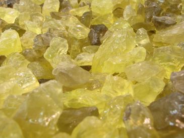 Quartzo irradiado após tratamento térmico Wisk