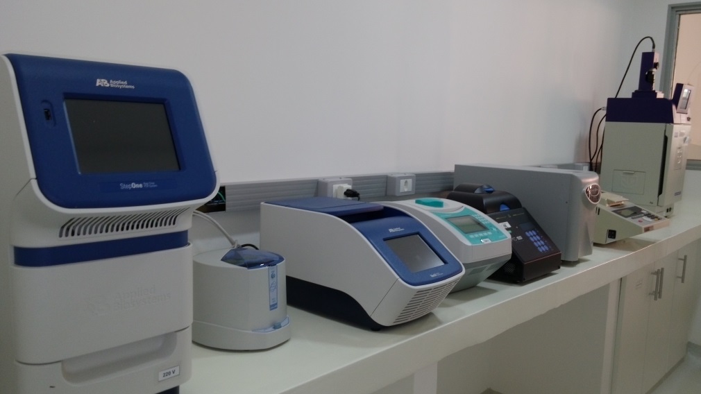 Sala de PCR 3: Local onde é realizada a amplificação de DNA