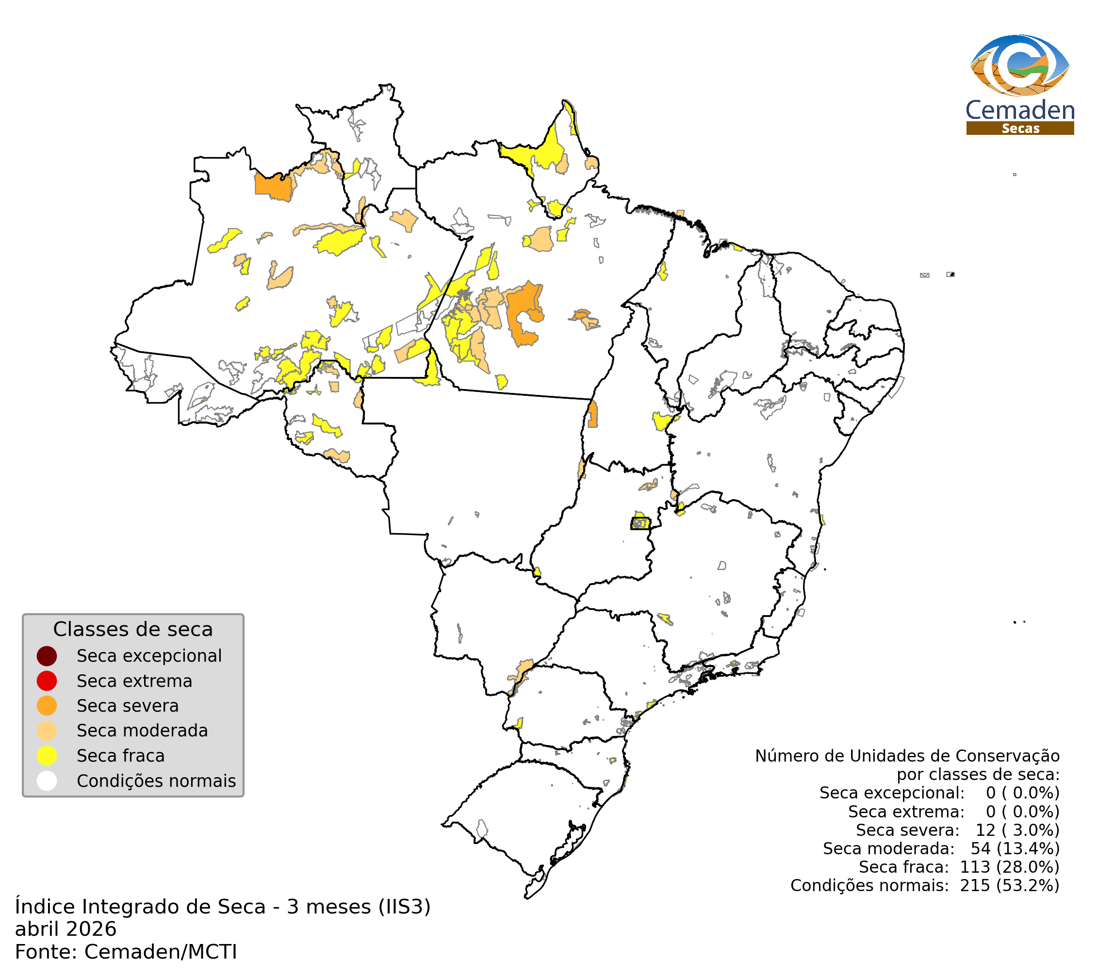 Monitoramento de Secas em Áreas de Conservação