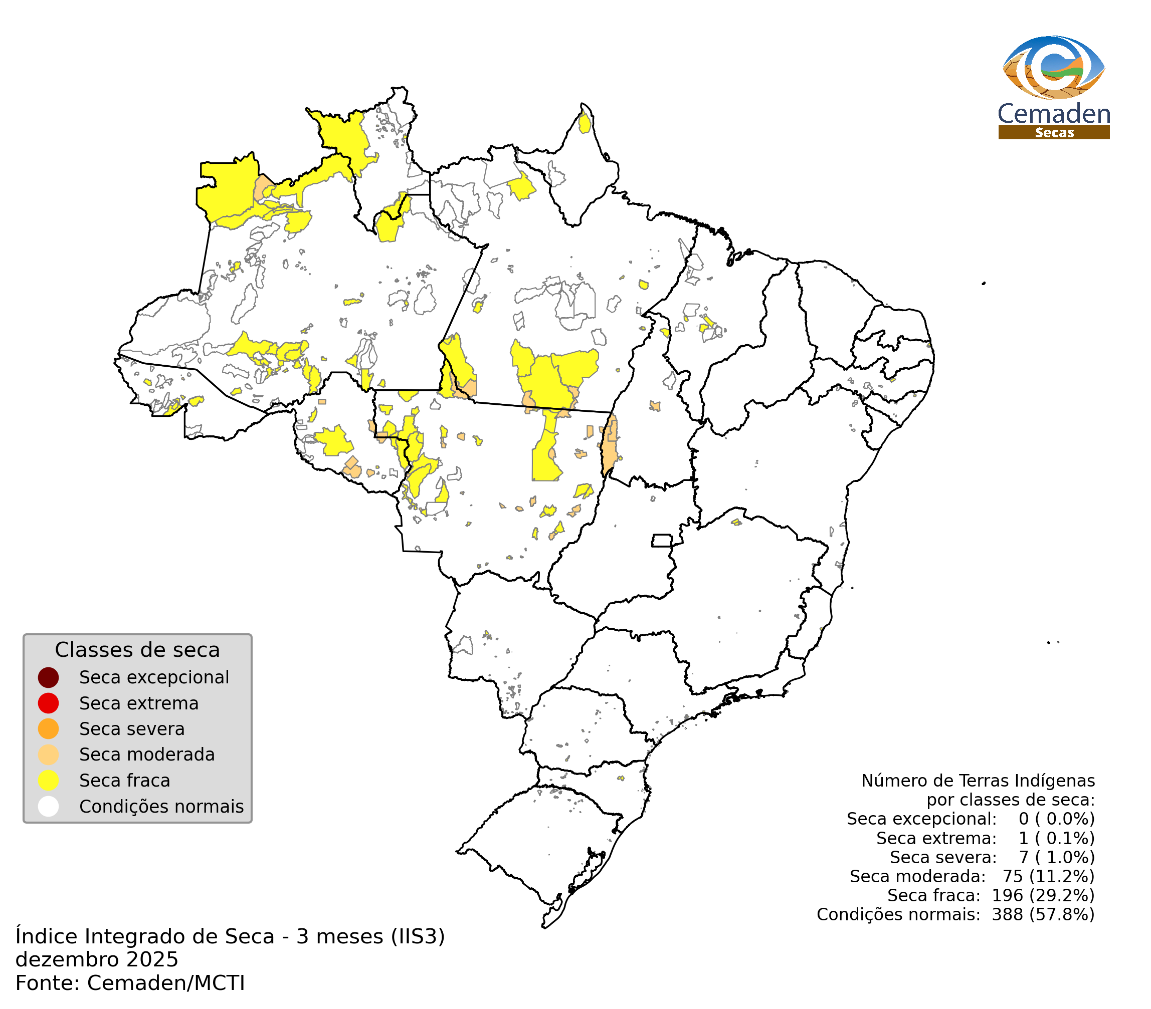 Monitoramento de Seca em terras indígenas