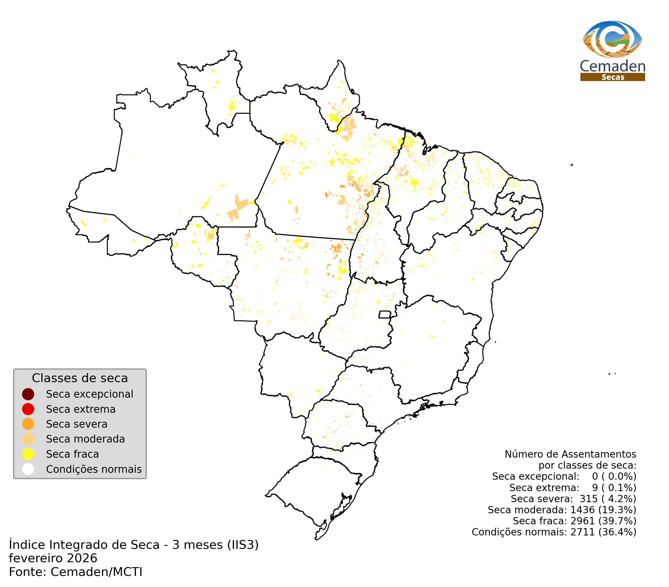 MOnitoramento da Seca em Assestamentos Rurais