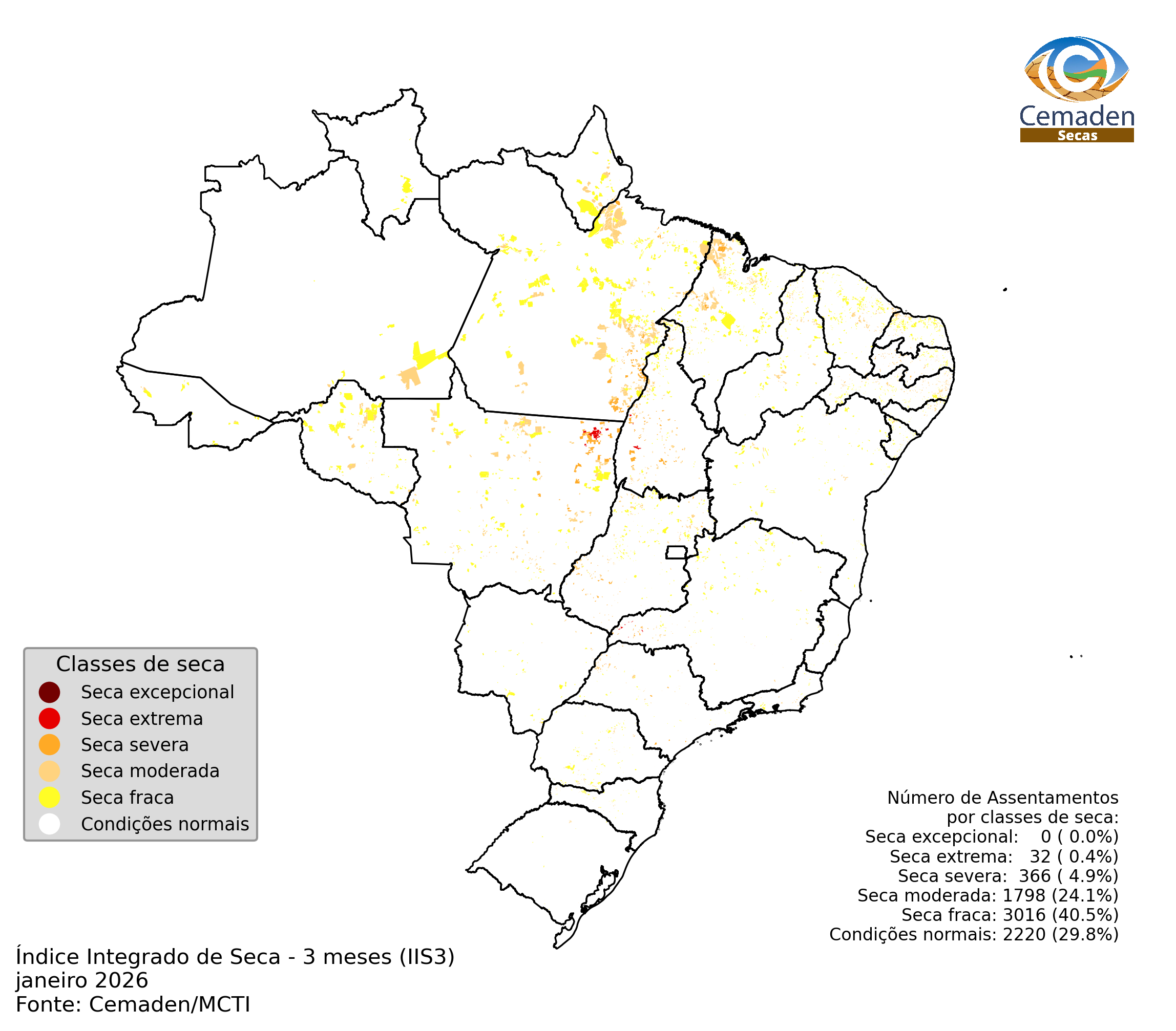 Monitoramento da Seca no Assentamentos Rurais