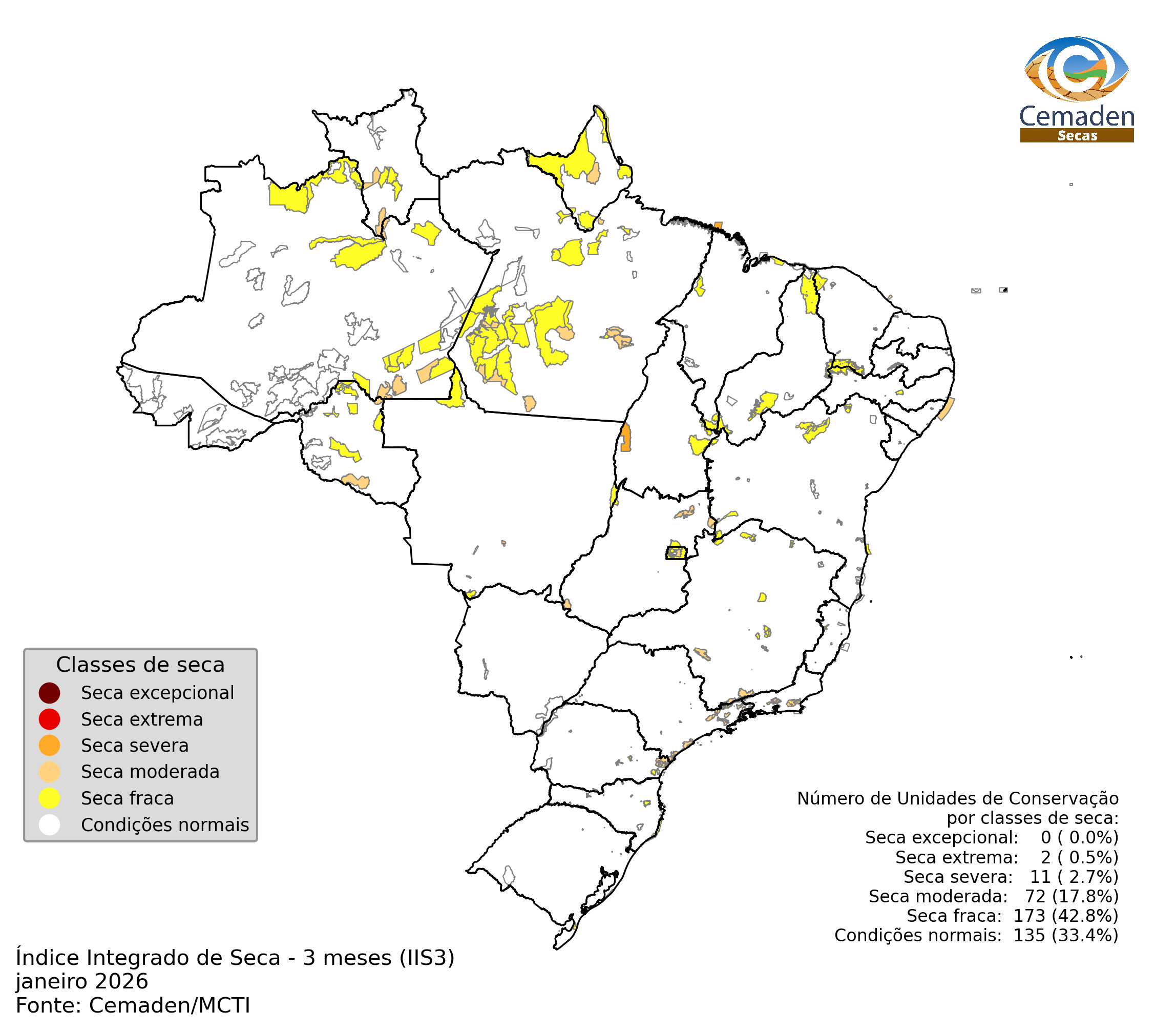 Monitoramento da Seca nas Unidades de Conservação