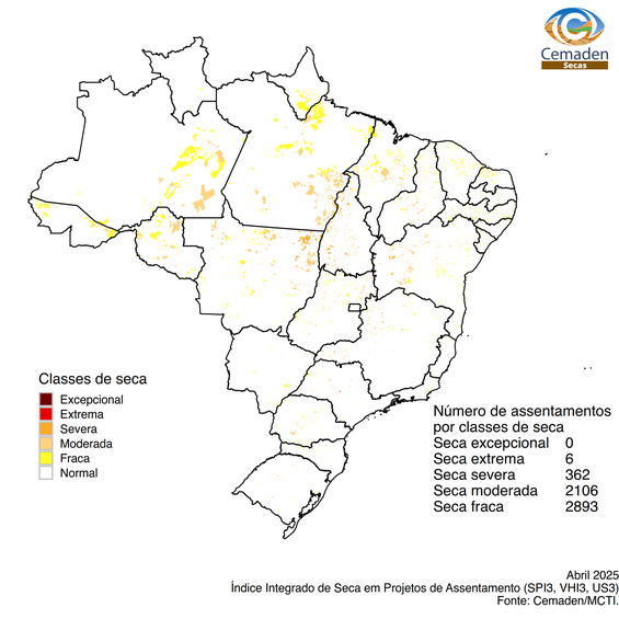 Impactos em assentamentos rurais.