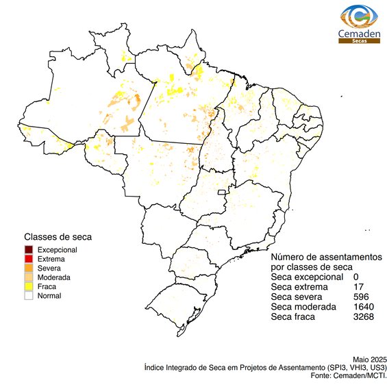 Impactos em assentamentos rurais.