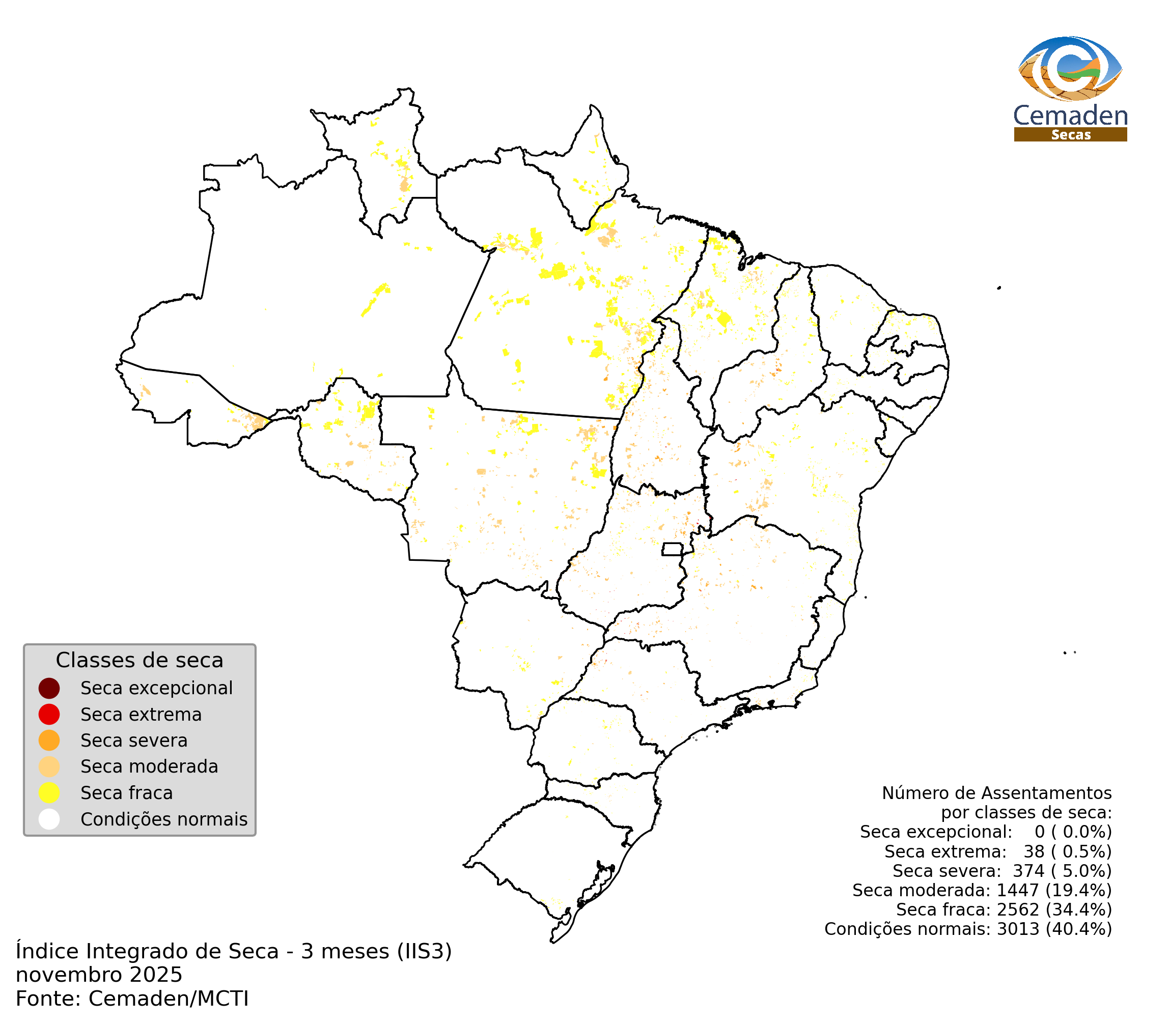Monitoramento de Seca nos assestamentos rurais