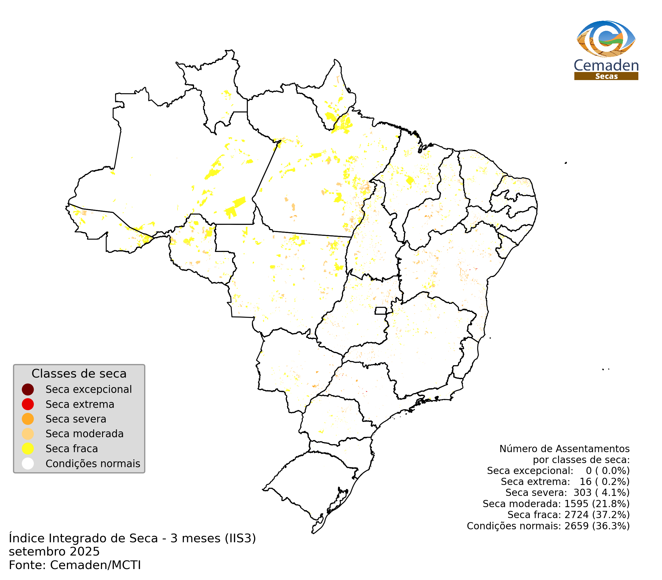 Monitoramento de Seca nos Assesntamentos Rurais