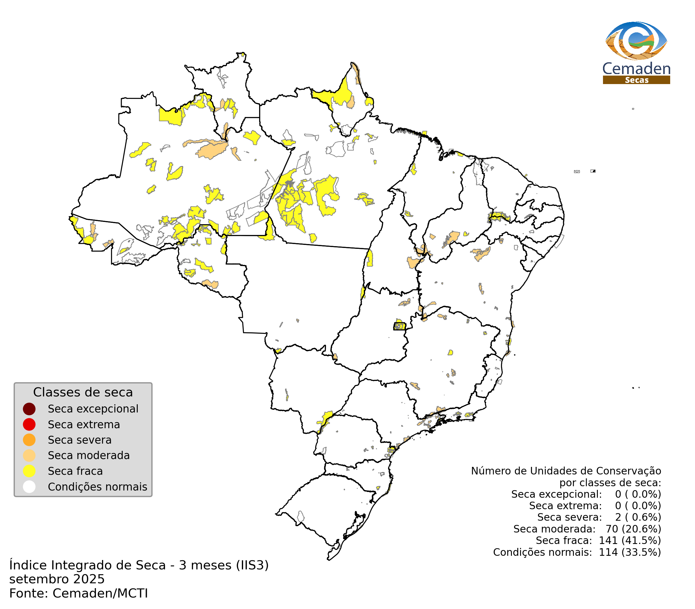 Monitoramento de Secas nas Unidades de Conservação