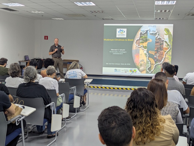 Papel das atividades humanas nas mudanças climáticas foi um dos temas abordados pelo meteorologista do Cemaden Marcelo Seluchi.
