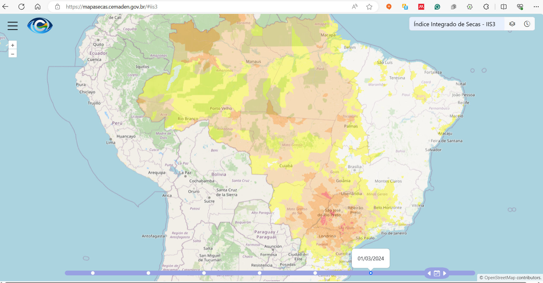 Mapa Interativo Alerta-Secas