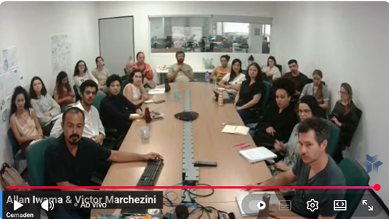 Foto 1- Ciência Cidadã - Debate e lançamento de plataforma teve a participação presencial de pós-graduandos da disciplina Sociologia dos Desastres, do Programa de Pós-graduação da ICT-Unesp e Cemaden-MCTI.