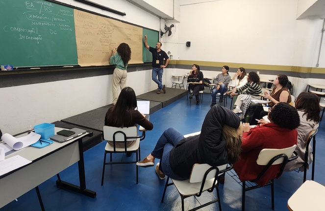 Com a participação de Allan Iwama (pesquisador do Cemaden) e Priscilla Françoso (pesquisadora colaboradora do Cemaden Educação) na coordenação, o GT 2 tratou de desastres associados a alagamentos, enxurradas e inundações.