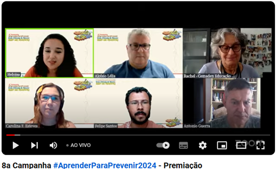Foto capa Premiação da Campanha #AprenderParaPrevenir 2024.png