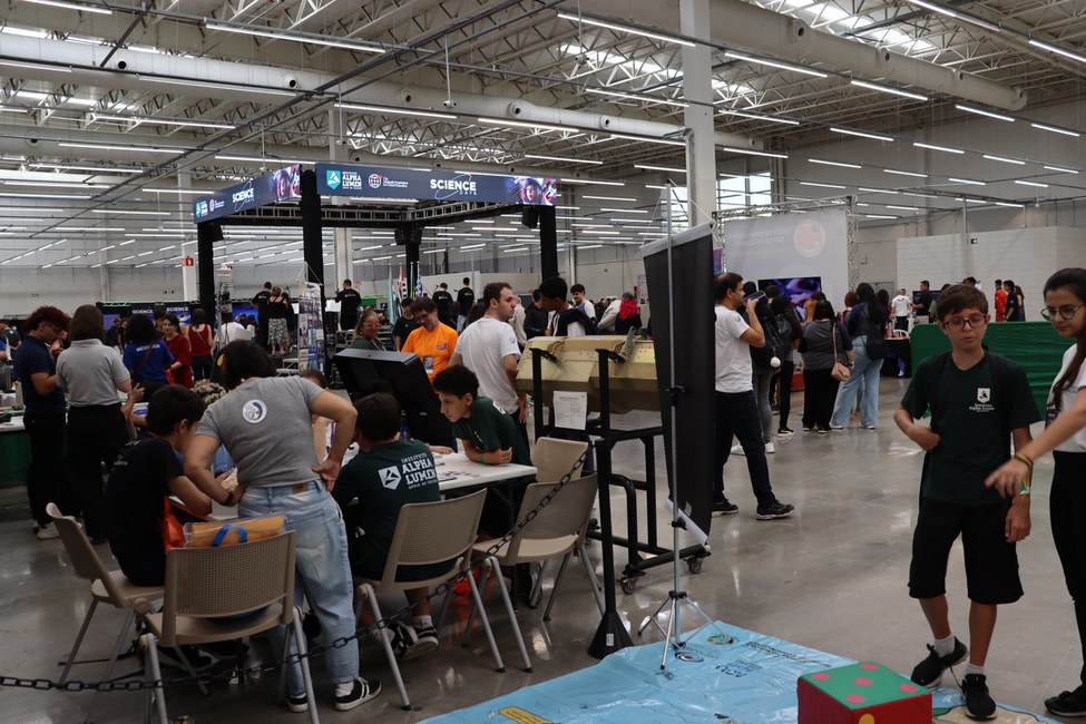 Panorama do espaço e estande do Cemaden no Science Days 2025 de São José dos Campos (SP)(Foto:Cemaden Educação)