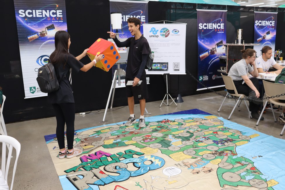 Estande do Cemaden no Science Days 2025 (Foto Cemaden Educação)
