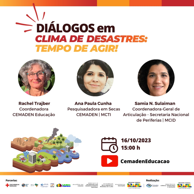 Abertura SNCT - 2023 Cemaden - São José dos Campos - Webinário Diálogos