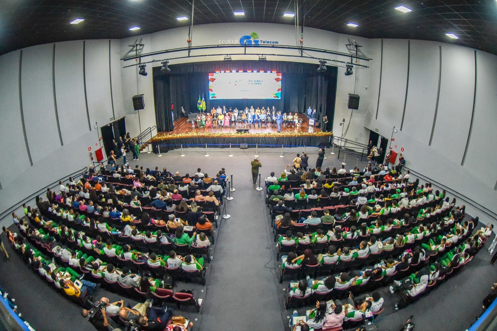 Auditório do evento realizado em Teresina (PI)para discutir propostas do Plano Clima Participativo, na Plenária do Bioma Caatinga (Foto Graccho/Secretaria-Geral da Presidência da República).