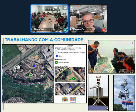 Apresentações durante o debate Diálogo Intersetorial realizado na sede do Cemaden.