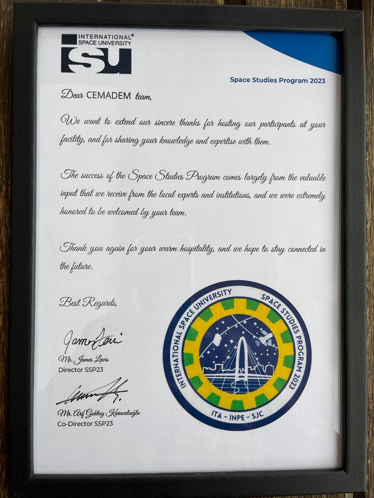 Foto Certificado agradecimento Space Studies Programan .jpeg