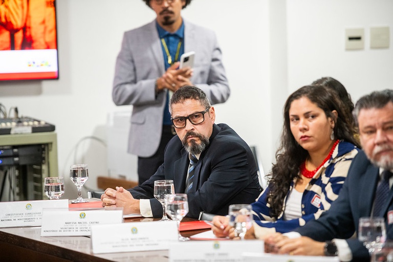 Representante do Cemaden na reunião da Sala de Situação