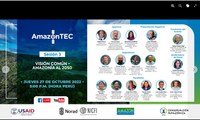 A abertura da 3ª Sessão da Conferência AmazonTEC 2022,  nesta quinta-feira, dia 27 de outubro,(19 horas-Brasília e 17 horas- Peru)),  será feita pelo climatologista José Marengo, do Cemaden/MCTI, evento que reúne cientistas, autoridades e líderes de comunidades nativas dos países da região amazônica. O objetivo é discutir a tecnologia, inovação e ciência para a conservação e proteção da Amazônia, abordando aspectos das transformações socioecológicas para a Amazônia sustentável.