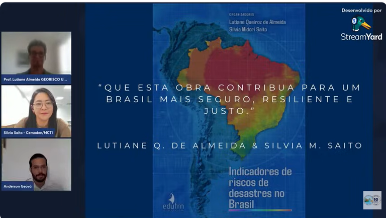 Foto Capa 1 Lançamento on-line do livro Indicadores de riscos de desastres no Brasil - 19 nov 2025.png