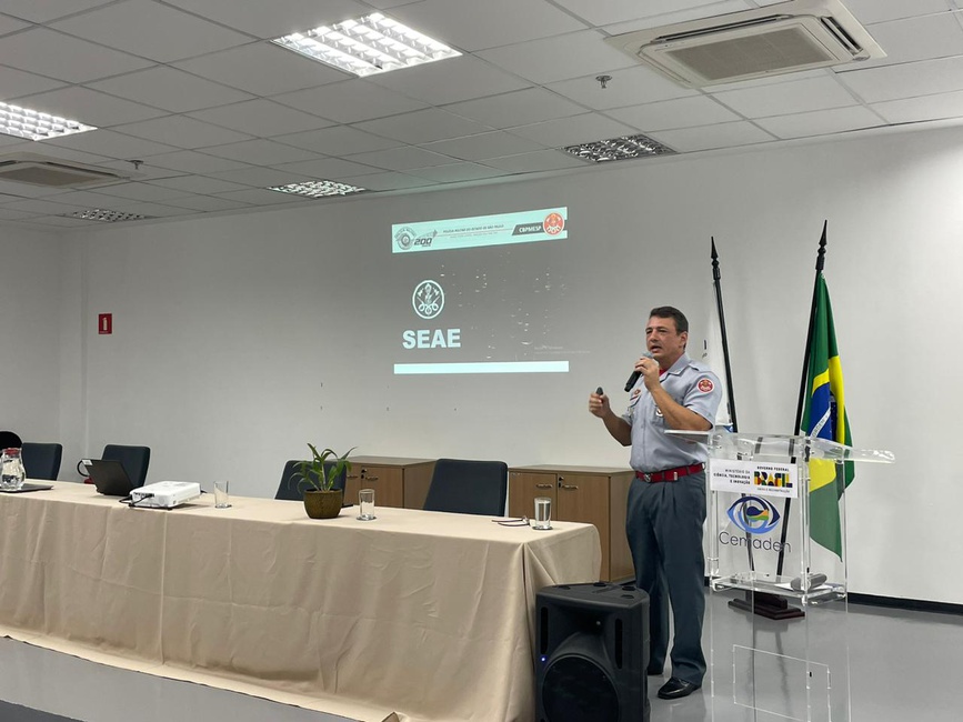 SNCT 2024- Palestra do Major Reis, Comandante do Corpo de Bombeiros e Coordenador da Defesa Civil do Vale do Paraíba