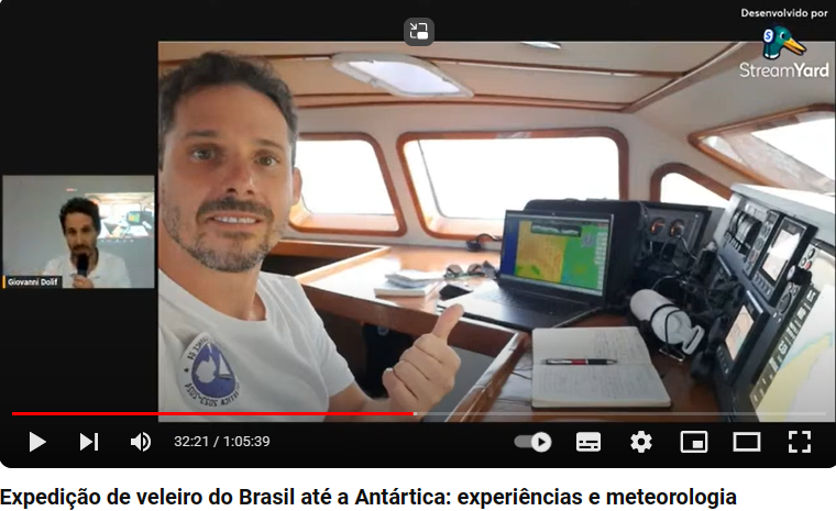Expedição - Giovanni Dolif, responsável pela meteorologia na viagem de veleiro do Brasil à Antártica