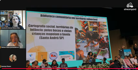 Cartografia Social - crianças mapeiam a favela (Santo André-SP) e são convidadas a apresentarem o trabalho em seminário internacional.