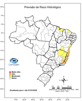 01/03/2026 - Previsão de Riscos Geo-Hidrológicos