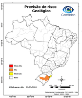 01/05/2024 - Previsão de Riscos Geo-Hidrológicos
