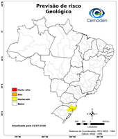 01/07/2026 - Previsão de riscos geo-hidrológicos