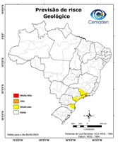 04/02/2023 - Previsão de Risco Geo-Hidrológicos