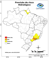 02/02/2025 - Previsão de Riscos Geo-Hidrológicos
