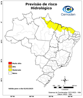 02/03/2025 - Previsão de Riscos Geo-Hidrológicos