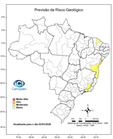 02/03/2026 - Previsão de Riscos Geo-Hidrológicos