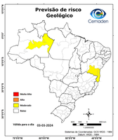 03/03/2024 - Previsão de Riscos Geo-Hidrológicos