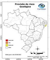 03/06/2023 - Previsão de Riscos Geo-hidrológicos