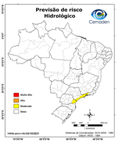 03/10/2021 – Previsão de Risco Geo-Hidrológicos